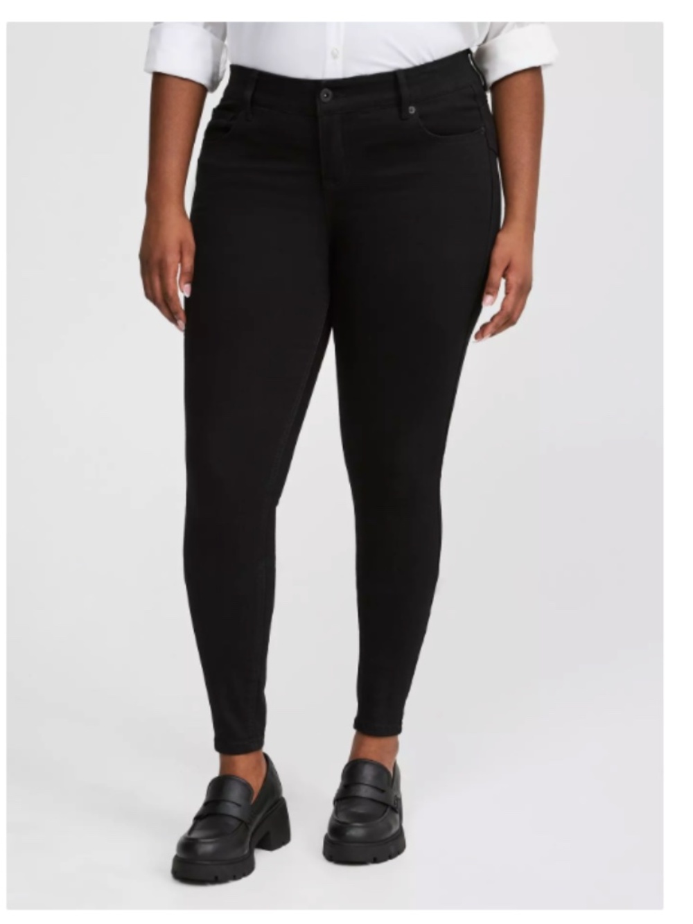 TORRID Bombshell Premium Stretch Skinny Jean Black Size 14